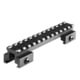 Lion Gears Riser Mount, 0.75in Riser, 5in Long with 12 Slots, Black, Medium, LG-BM1207