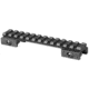 Lion Gears Riser Mount, 1/2in Riser, 5in Long with 12 Slots, Black, Medium, LG-BM1205