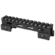 Lion Gears Riser Mount, 1in Riser, 5in Long with 12 Slots, Black, Medium, LG-BM1210