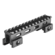 Lion Gears Riser Mount, 1in Riser, 5in Long with 12 Slots, Black, Medium, LG-BM1210
