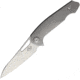 Liong Mah Designs Eraser Framelock Folding Knife, 4 Bohler M390 stainless blade, Gray titanium handle, ERASER -TI