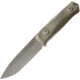 Lionsteel B41 Bushcraft Green Micarta Knife, 4.13 stonewash finish Sleipner tool steel blade, Green canvas micarta handle, B41 CVG