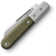 Lionsteel Barlow Dom Folding Knife, 3in, M390 Stainless, Satin Finish, DOM Style Blade, Green Canvas Micarta Handle, CK0115 CVG
