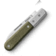 Lionsteel Barlow Roundhead Folding Knife, 3in, M390 Stainless, Satin Finish, Roundhead Blade, Green Canvas Micarta Handle, CK0111 CVG