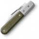 Lionsteel Barlow Shuffler Folding Knife, 3in, M390 Stainless, Satin Finish, Shuffler Blade. Green Canvas Micarta Handle, CK0112 CVG