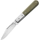 Lionsteel Barlow Shuffler Folding Knife, 3in, M390 Stainless, Satin Finish, Shuffler Blade. Green Canvas Micarta Handle, CK0112 CVG