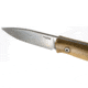 Lionsteel M1 Fixed Blade Olive Wood Knife, M1 Fixed Blade, 6.75in Overall, 3in Satin Bohler M390 SS Drop Point, Olive Wood Handle, Lanyard With Titanium Bead, Brown Leather Sheath, M1 UL