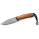 Lionsteel M1 Fixed Blade Santos Wood Knife, M1 Fixed Blade, 6.75in Overall, 3in Satin Bohler M390 SS Drop Point, Santos Wood Handle, Lanyard w/ Titanium Bead, Brown Leather Sheath, M1 ST