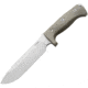 Lionsteel M7 Fixed Blade Satin Knife, 7 satin finish Sleipner tool steel blade, Green canvas micarta handle, M7 CVG