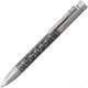 Lionsteel Nyala Pen Damascus Silver, Nyala Twist Pen, 4.5in Overall, Super Dense Twist Damascus, By Damasteel, Insert, Uses Fisher Space Pen Pr4 Cartridge, Titanium, Silver, Silver, NY SDT GYS