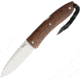 Lionsteel Opera Lockback Santos Wood Folding Knife, 3in Satin D2 Tool Steel Drop Point, Santos Wood Handle, Black Leather Sleeve, 8800 ST