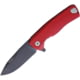 Lionsteel ROK Framelock Folding Knife, 3.25in Black Bohler M390 SS Drop Point, Red Aluminum Handle, ROK A RB