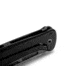 Lionsteel Skinny Framelock Folding Knife by Michele Pensato, 4.5in Closed, 3.5in Black Stonewash CPM MagnaCut Stainless Blade, Black Aluminum Handle, SK01ABB