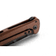 Lionsteel Skinny Framelock Folding Knife by Michele Pensato, 4.5in Closed, 3.5in Black Stonewash CPM MagnaCut Stainless Blade, Earth Brown Aluminum Handle, SK01AEB