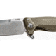 Lionsteel SR11 Framelock Tiium Bronze Folding Knife, 3.75in Satin Sleipner Tool Steel Drop Point, Brown Textured Titanium Handle, Glass Breaker, Pocket Clip, Black Leather Sheath, SR11 B