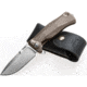 Lionsteel SR11 Framelock Tiium Bronze Folding Knife, 3.75in Satin Sleipner Tool Steel Drop Point, Brown Textured Titanium Handle, Glass Breaker, Pocket Clip, Black Leather Sheath, SR11 B