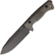 Lionsteel T6 Fixed Blade Knife, 5.83in, Black Stonewash CPM 3V, Drop Point Blade, Green Micarta, T6BCVG