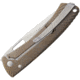 Lionsteel TiSpine Framelock Bronze Matte Folding Knife, 3.25in Satin Bohler M390 SS Blade, Bronze Matte Finish Titanium Handle, Thumb Pull, Pocket Clip, Packaged In A Plexiglass Tube, TS1 BM