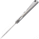 Lionsteel TiSpine Framelock Gray Shiny Folding Knife, 3.25in Satin M390 SS Blade, Gray Sculpted Titanium Handle, Thumb Pull, Pocket Clip, Packaged In A Plexiglass Tube, Shiny Finish Handle, TS1 GS