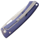 Lionsteel TiSpine Framelock Matte Folding Knife, 3.25in Satin Bohler M390 SS Blade, Purple Matte Finish Titanium Handle, Thumb Pull, Pocket Clip, Packaged In A Plexiglass Tube, TS1 VM