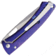 Lionsteel TiSpine Framelock Shiny Folding Knife, 3.25in Satin Bohler M390 SS Blade, Purple Polished Titanium Handle, Thumb Pull, Pocket Clip, Packaged In A Plexiglass Tube, TS1 VS