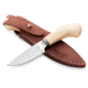 Lionsteel Willy Fixed Blade Knife, 3.1in, M390 Steel, Drop Point, Micarta/Ti Handle, Ivory, WL1 MW