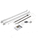 Lippert Classic Universal Awning Hardware Kit 63 68 Short, White, Short, 434716