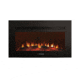 Lippert 672486 Built-In Electric Fireplace With Wood Platform - 34, Black, 34in, FF34SW15A-BL