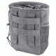 Loaded Gear CX-700 Drawstring Dump Pouch, Compatible w/ Molle System, Gray, 5.5 x 3 x 7.5 in BI12628