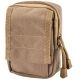 Loaded Gear CX-800 Accessory Pouch, Dual Zipper Design, Compatible w/ Molle System, Dark Earth BI12632