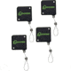 Lockdown Tether, 4 Pack, Black, 1206826
