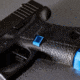 Lockstep Arms Glock 43 Magazine Release, Anodized, Blue, LA-G43-150-BLU