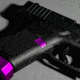 Lockstep Arms Glock 43 Magazine Release, Anodized, Purple, LA-G43-150-PUR