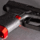 Lockstep Arms Glock 43 Magazine Release, Anodized, Red, LA-G43-150-RED