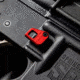 Lockstep Arms Oversized AR Magazine Release, Anodized, Red, LA-AR15-150-RED