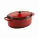 Lodge Oval Dutch Oven, Red, 7 quart, EC7OD43