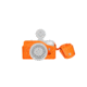 Lomography Fisheye Case, Vibrant Orange w/ Camera 454