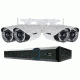 Lorex 4-Channel HD 1TB DVR With 4 Wireless Cameras LH04141TC4W, White, 1TB, LORLH04141TC4W