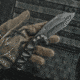 LOTAR Combat Kobra Gen 4 MilSpec Elite Fixed Blade Knives, 107mm, CPM3V, Modified Tanto, Plain Edge, G10, Black, K104SW