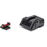 LPA Adjustable Red Front Fiber Optic Sight Set, Kimber 1911, Black, SPS09KI6F