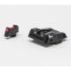 LPA SPF Fiber Optic Adjustable Sight Set For Glock 17-41, Black, SPF16GL