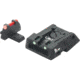LPA SPF Fiber Optic Adjustable Sight Set For S&W Military and Police M&P, Black, SPF02SW