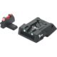 LPA SPF Fiber Optic Adjustable Sight Set For S&W Military and Police M&P, Black, SPF02SW