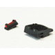 LPA SPF Fiber Optic Adjustable Sight Set For Walther P99, PPQ, PPQM2, No 22 Rimfire, Black, SPF15WA