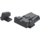 LPA SPR Adjustable Black Serrated Sight Set For Browning Mod - GP Vig, GP MKIII, GP Pract., GP40 S&amp;W, Black, SPR62BN07