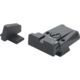 LPA SPR Adjustable Black Serrated Sight Set For Browning Mod - GP Vig, GP MKIII, GP Pract., GP40 S&amp;W, Black, SPR62BN07