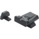 LPA SPR Adjustable Black Serrated Sight Set For H&amp;K 40 USP, Black, SPR49HK07