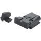 LPA SPR Adjustable Black Serrated Sight Set For H&amp;K P7, Black, SPR70P707