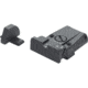 LPA SPR Adjustable Black Serrated Sight Set For Sig Sauer P229 and Springfield XD, Black, SPR30SS07