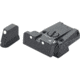 LPA SPR Adjustable White Dot Sight Set For CZ 75/85 Models w/ Dovetail Front Sights, Black, SPR86CZ30